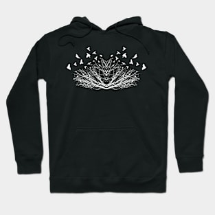 flying birds and trees Hoodie